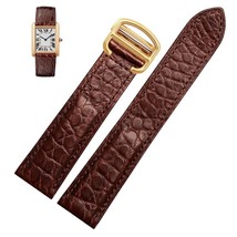 14-25mm Genuine Leather Strap Band fit for Cartier Tank/Santos Watch - $27.43+