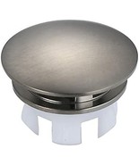 Brushed Nickel Overflow Cap On A Ceramic Bathroom Sink Made Of Brass. - £25.94 GBP