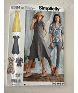SIMPLICITY PATTERN 8384  DRESSES  TOP   MISSES SIZES 6 8 10 12 14 UNCUT ... - $111.19 MXN