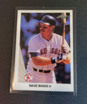 WADE BOGGS 1990 Leaf #51 Boston Red Sox Baseball Card NM + New YorkYankees - $1.49