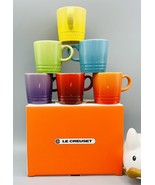 Le Creuset Stoneware Rainbow Multicolor Set of 6, 3 oz London Espresso M... - $79.19