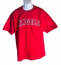 LOS ANGELES ANGELS #17 ERSTAD Short Sleeve Red T-Shirt XL - $11.87