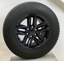 Chevy Silverado 18&quot; Gloss Black Trail Boss Replica Wheels 275/65R18 A/T Tires - $2,097.81