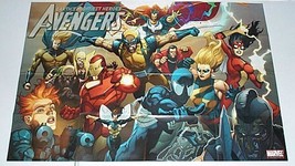 YU AVENGERS POSTER:IRON MAN/SPIDER-MAN/WOLVERINE/IRON FIST - $40.00