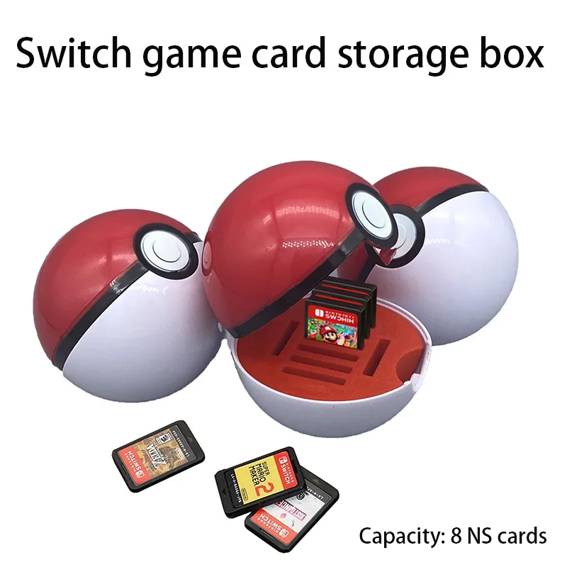 Kawaii Pokemon Pikachu Bulbasaur Poke Ball Anime Figure Switch Oled Game Card - £15.68 GBP