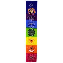 PAGAN/SPIRITUAL Rainbow Batik Drop Banner/wall hanging.183x35cm - $41.70