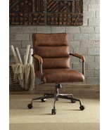 Harith Retro Brown Top Grain Leather Office Chair - Executive Style - €551,26 EUR