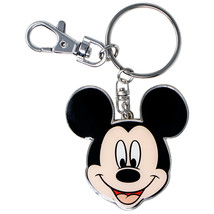 Disney Mickey Mouse Head Pewter Keychain Grey - £11.22 GBP