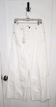 Johnny Was Size 27 The Braided Wide Leg High Rise Stretch Jean White $278 NWT - $112.20