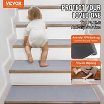VEVOR Stair Treads, Stairs Carpet Non Slip 8&quot; x 30&quot;, Indoor Stair Runner... - £38.97 GBP