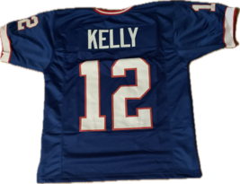 New Custom Stitched Jim Kelly #12 Buffalo Bills Jersey Free Shipping Too! - £48.36 GBP
