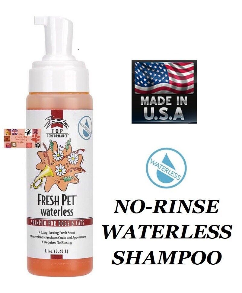 USA MADE TOP PERFORMANCE FRESH PET WATERLESS SHAMPOO FOAM Dog Cat Grooming - $15.99