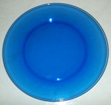 Anchor Hocking New Collectible Blue Extra Large 10 3/4&quot; Thick Glass Dinner Plate - £13.31 GBP