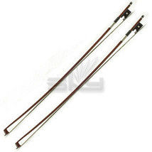 TWO New 4/4 Violin Bows. Brazilwood Stick/Genuine Mongolian Horsehair - £23.56 GBP