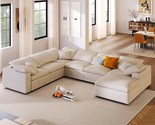 Merax 129&quot; Large Modular Sectional Sofa L Shaped Modern Couch with Ottom... - $2,446.99