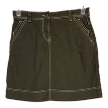 Boden Womens Skirt Size 10 Green Denim Mini With Pockets Bobo Festival - £18.20 GBP