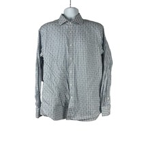 Pronto Uomo Men&#39;s Collared Long Sleeved Tartan Button Down Shirt Size XL - £17.60 GBP