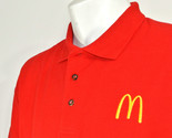 McDONALD&#39;S Hamburgers Employee Uniform Polo Shirt Red Size S Small NEW - $25.49