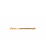 ADIRFINE 14K Solid Gold 14 Gauge Industrial straight Barbell Body Jewelry - £139.00 GBP+