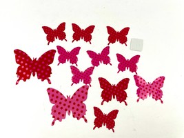 12PC 3D Butterflies Wall Stickers Decoration With Adhesive Home Decor Pink - £9.10 GBP