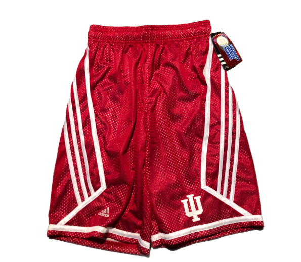 Primary image for New NWT Indiana Hoosiers adidas 3 Stripe Mesh Small Performance Athletic Shorts 