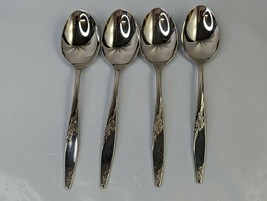 West Bend Twilight Rose Flatware Tablespoons lot of 4 Stainless USA - £7.05 GBP