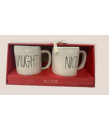 Rae Dunn NAUGHTY/NICE Holiday Coffee Mug Set of 2 Christmas 2019 New 19.... - £42.42 GBP