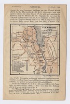 1910 Original Antique Map Of Flensburg SCHLESWIG-HOLSTEIN / Germany - £15.90 GBP