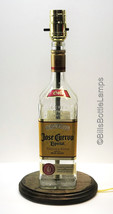 Jose Cuervo Especial Gold Tequila Liquor Bottle Table Lamp Light With Wood Base - £41.02 GBP