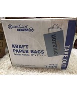 Case of 250 Recyclable Kraft Paper Bags With Twisted Handles 13&quot;x7x17&quot; - $74.70 CAD