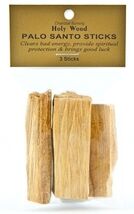 Three 2 inch Palo Santo Wood Incense Sticks! - $4.90