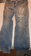 Vintage Distressed Levi 505 Jeans  38x34  red tag, straight leg , 1990&#39;s? - £15.79 GBP
