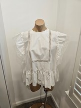 GIAMBATTISTA VALLI White Cotton Peasant Blouse - New With Tags $1150 - S... - £219.31 GBP