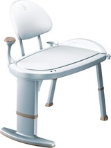 33-Inch W X 18-Inch D Adjustable Height Non Slip Bath Safety Transfer Bench, - £123.94 GBP