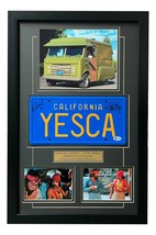 Cheech &amp; Chong Signed &quot;YESCA&quot; Movie Car License Plate Framed Collage BAS Auto - £421.06 GBP