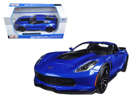 2015 Chevrolet Corvette Stingray C7 Z06 Blue Metallic 1/24 Diecast Car Maisto - $34.94