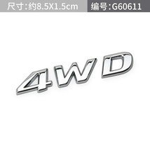 1 PCS 3D  4WD Emblem Logo car stickers and decals  For IX20 IX25 IX30 IX35 IX45  - £72.99 GBP