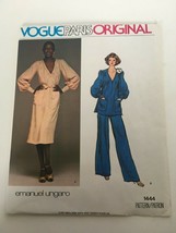 Vogue Paris Original Sewing Pattern Designer 1444 Evening Dress Pants UC Sz 12 - £20.03 GBP