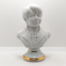 Vintage Janbo Spanish Porcelain Bust of A Boy, Matte Finish, Gilded Base - £25.99 GBP