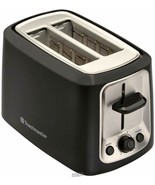 Toastmaster-2-Slice Cool Touch Adjustable Toaster Wide Slots, Black &amp; Ch... - $42.74