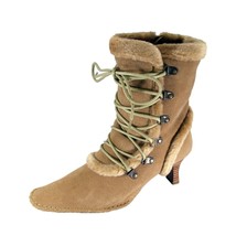 PEERAGE Viola Women Wide Width Fleece Lined Suede Dress Boots with Zipper - £39.78 GBP