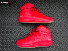 Nike Air Force 1 High ID by You 779426-993 All Red NYC RARE Men Size 6.5 NikeiD - £113.20 GBP