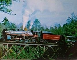 Railroad Postcard 2317 Canadian Pacific Locomotive Train Audio Visual Bridge - £11.38 GBP