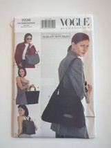 Sewing Pattern Vogue Tote Purses Backpack V7036 Designer M. Hotchkiss UNCUT NOS - $12.34