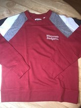 Wisconsin Badger Tailgate Logo Crewneck Lightweight Sweatshirt SM NO TAG - £11.80 GBP