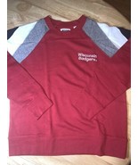 Wisconsin Badger Tailgate Logo Crewneck Lightweight Sweatshirt SM NO TAG - $14.99