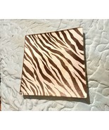 Square Zebra Print Candle Holder 5.5 X 5.5 Inch - $222.77 MXN