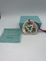 Tiffany &amp; Co. ornament porcelain wreath Tiffany Holiday With Box, Pouch, Ribbon - £134.53 GBP