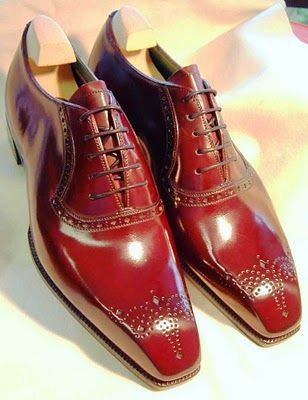 Maroon Red Oxford Medallion Toe Laceup Formal Dress Party Wear Men Leather Shoes