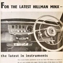 1954 Hillman Minx Smith Instruments Import Advertisement Automobilia DWPP11 - $24.99